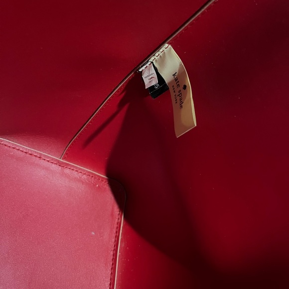 Kate Spade Beige Tote with Red Interior - Picture 7 of 9